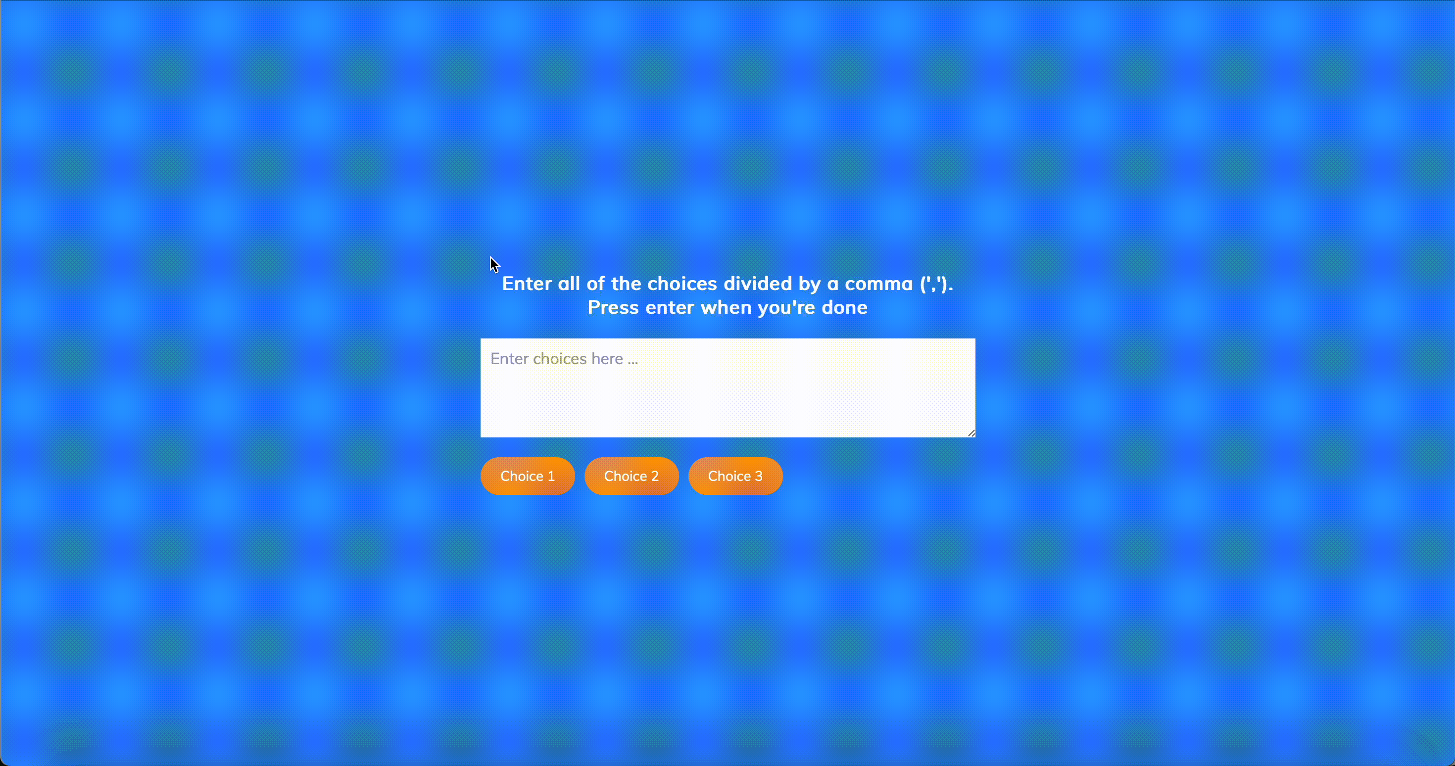 Random Choice Picker
