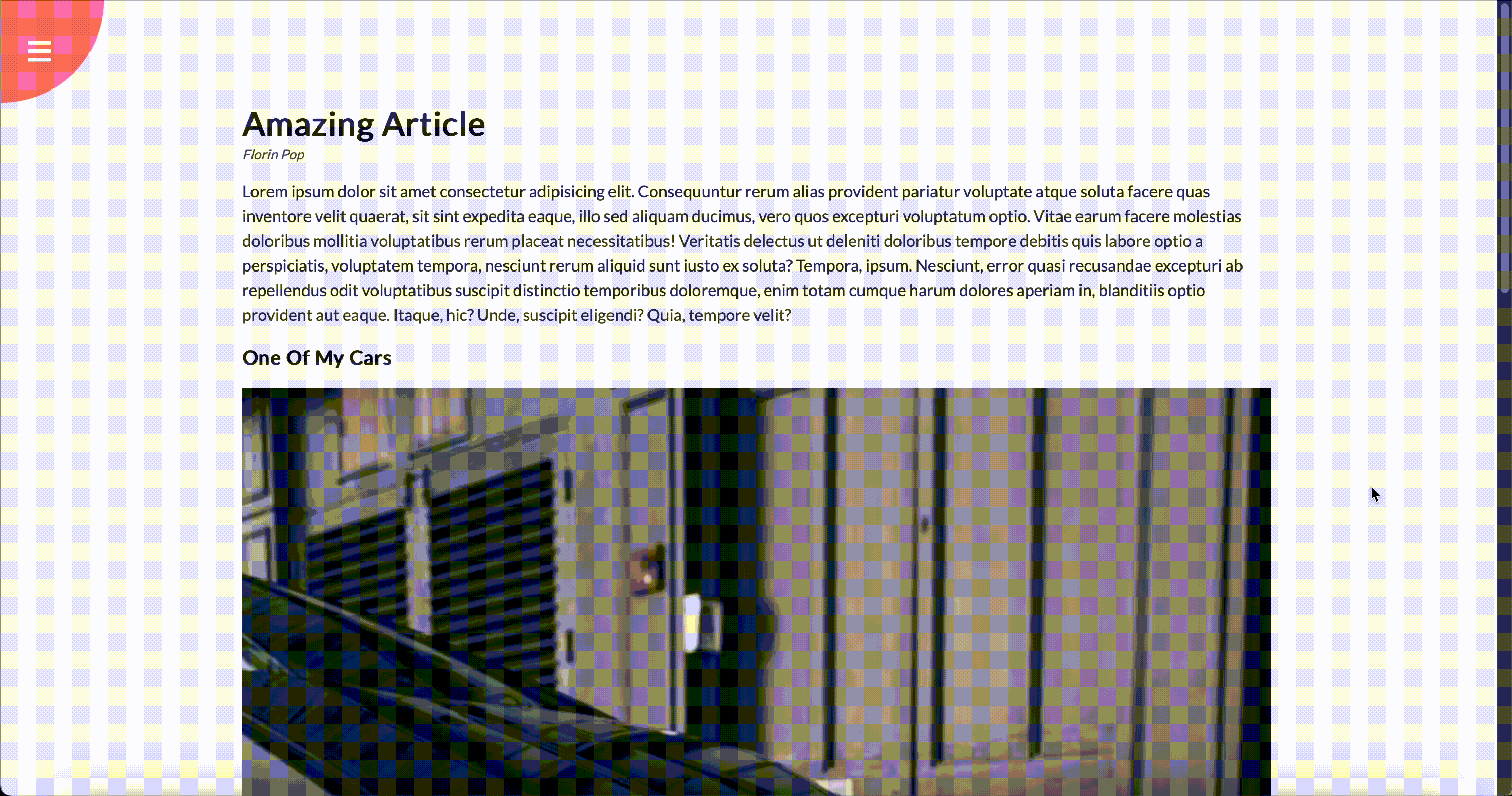 Rotating Navigation Animation
