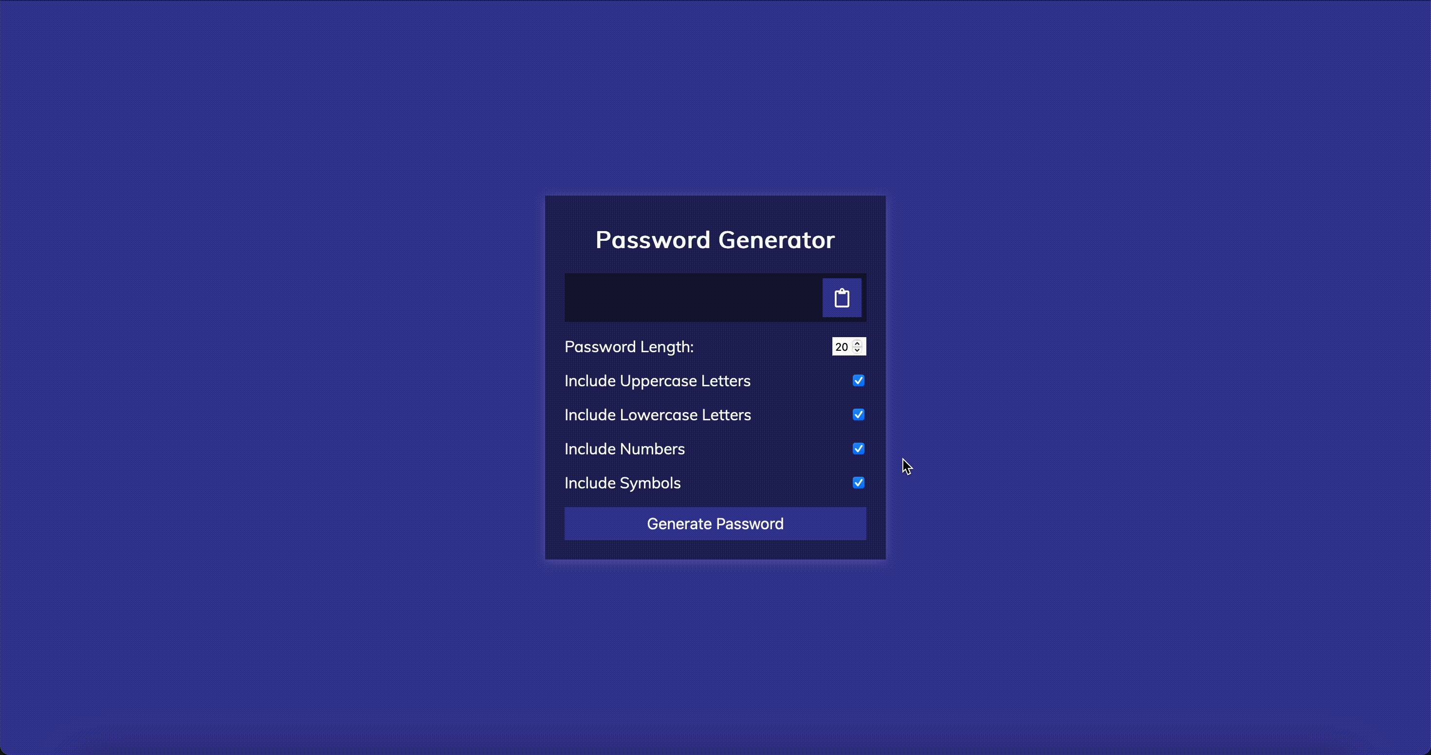 Password Generator