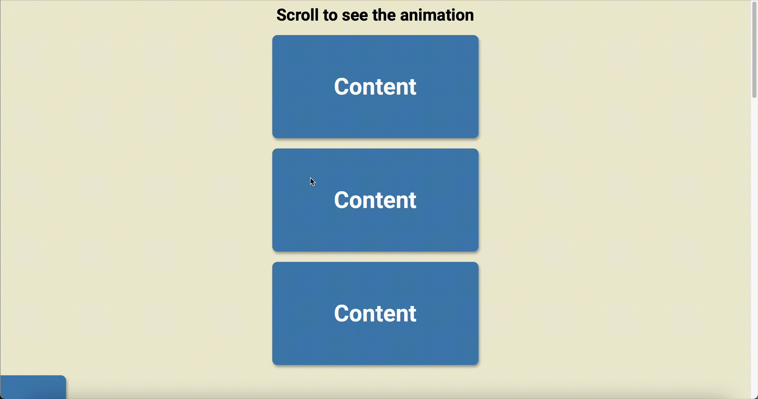 Scroll Animation